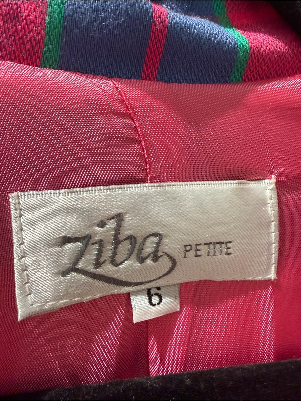 Ziba Petite Vintage Colourful Plaid Blazer Sz 6 | Bold Statement Jacket - Picture 3 of 6